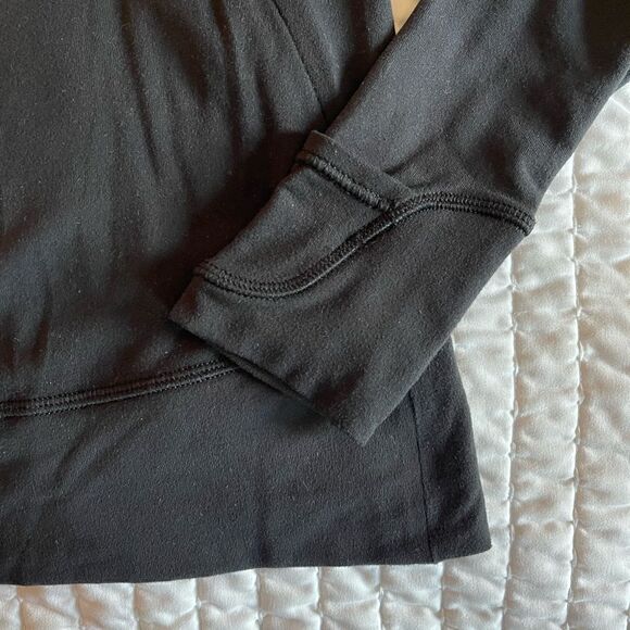 Lululemon Athletica Think Fast Black Half Zip Pullover | SZ 6 - Picture 5 of 16